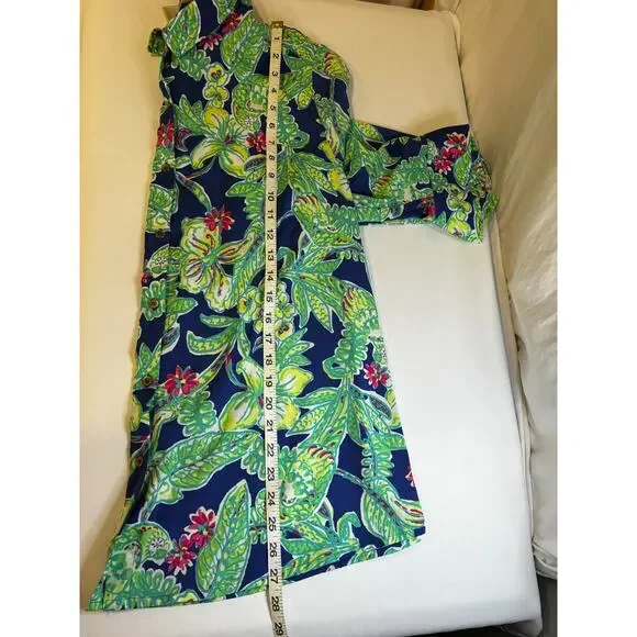 CARIBBEAN JOE Women’s XL Tropical Floral Button Down Blouse Long Sleeve Resort - Picture 8 of 9